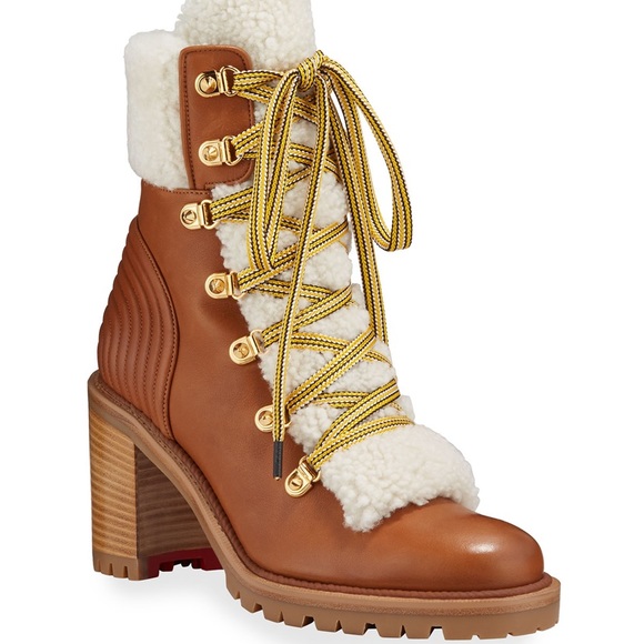 Christian Louboutin Shoes - Christian Louboutin Yetita 70 Cuoio Shearling Boot